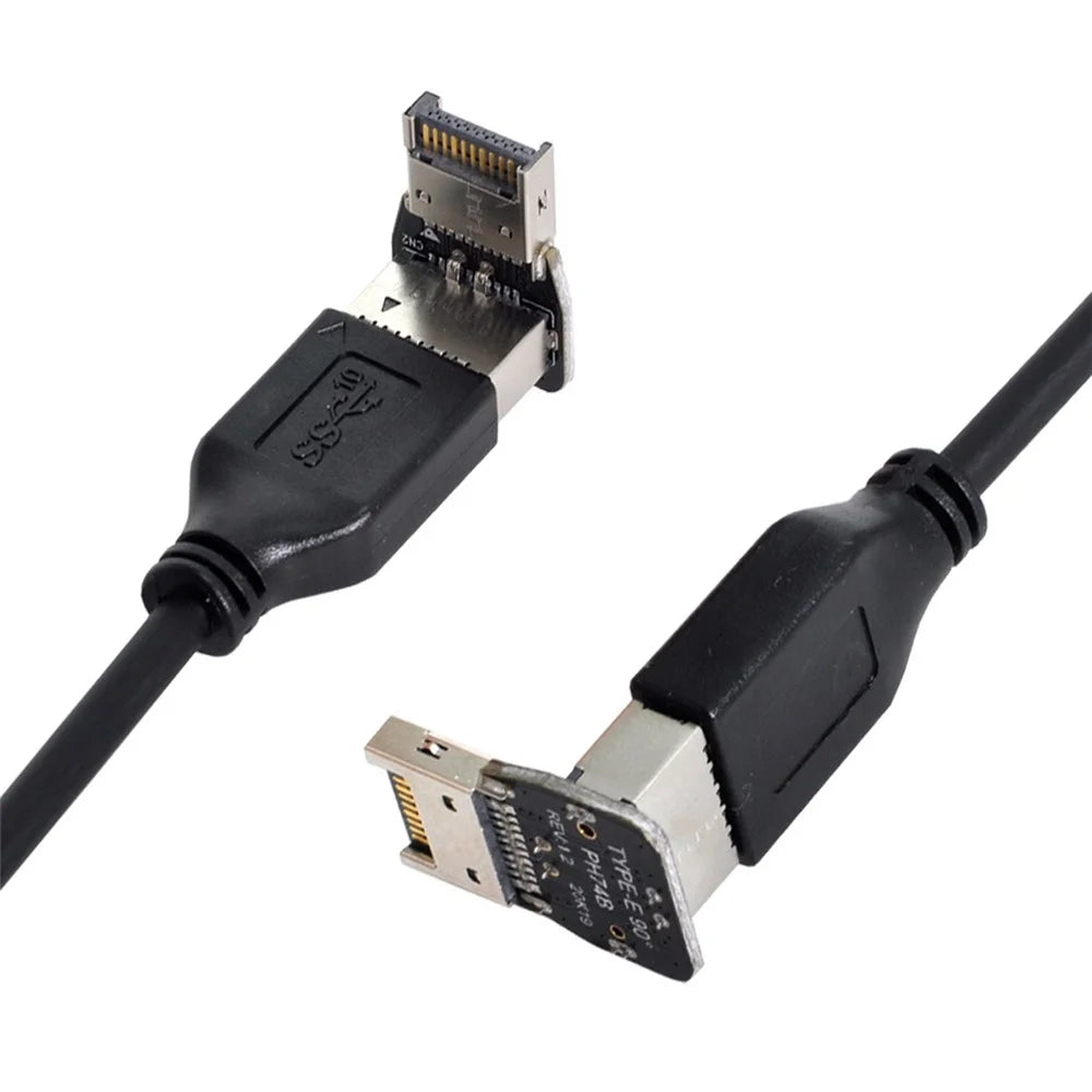 UC-029 2Pcs USB 3.1 Front Panel Header Male to Female Type-E Motherboard Extension Adapter - 7