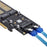 SA-028 3-in-1 PCI Express PCI-E 3.0 + Dual SATA to NGFF NVME mSATA M-Key B/M-key SSD Card Adapter - 4
