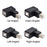 U2-038 4Pcs/Set USB 2.0 B-Type Male to Female 90 Degrees Elbow Adapter Converter - 3