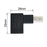 U2-038 4Pcs/Set USB 2.0 B-Type Male to Female 90 Degrees Elbow Adapter Converter - 5