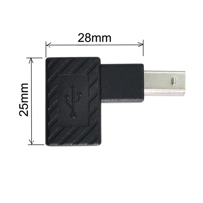 U2-038 4Pcs/Set USB 2.0 B-Type Male to Female 90 Degrees Elbow Adapter Converter - 5