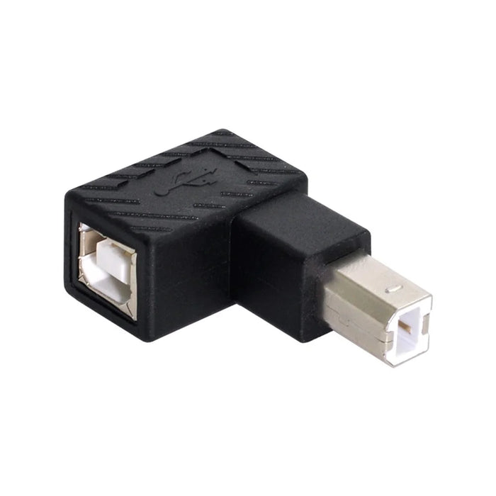 U2-038 4Pcs/Set USB 2.0 B-Type Male to Female 90 Degrees Elbow Adapter Converter - 7
