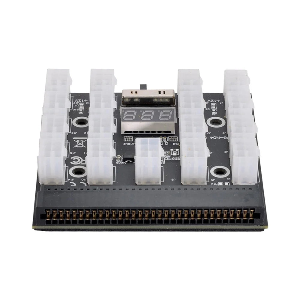 PW-001 12V ATX 17Ports 6Pin Power Supply Breakout Board Adapter Converter for Ethereum ETH BTC Mining Miner - 7
