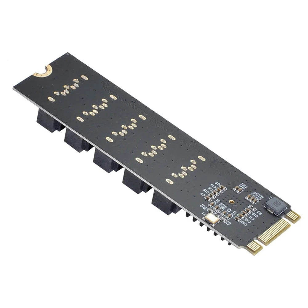 SA-035 22x80mm NGFF Key B+M to SATA 3.0 6Gbps 5 Ports Adapter Converter Port Select JMB575 - 6