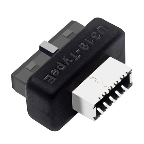 UC-069 Overmold USB 3.1 Front Panel Socket Key-A Type-E to USB 3.0 20Pin Header Male Extension Adapter - 1