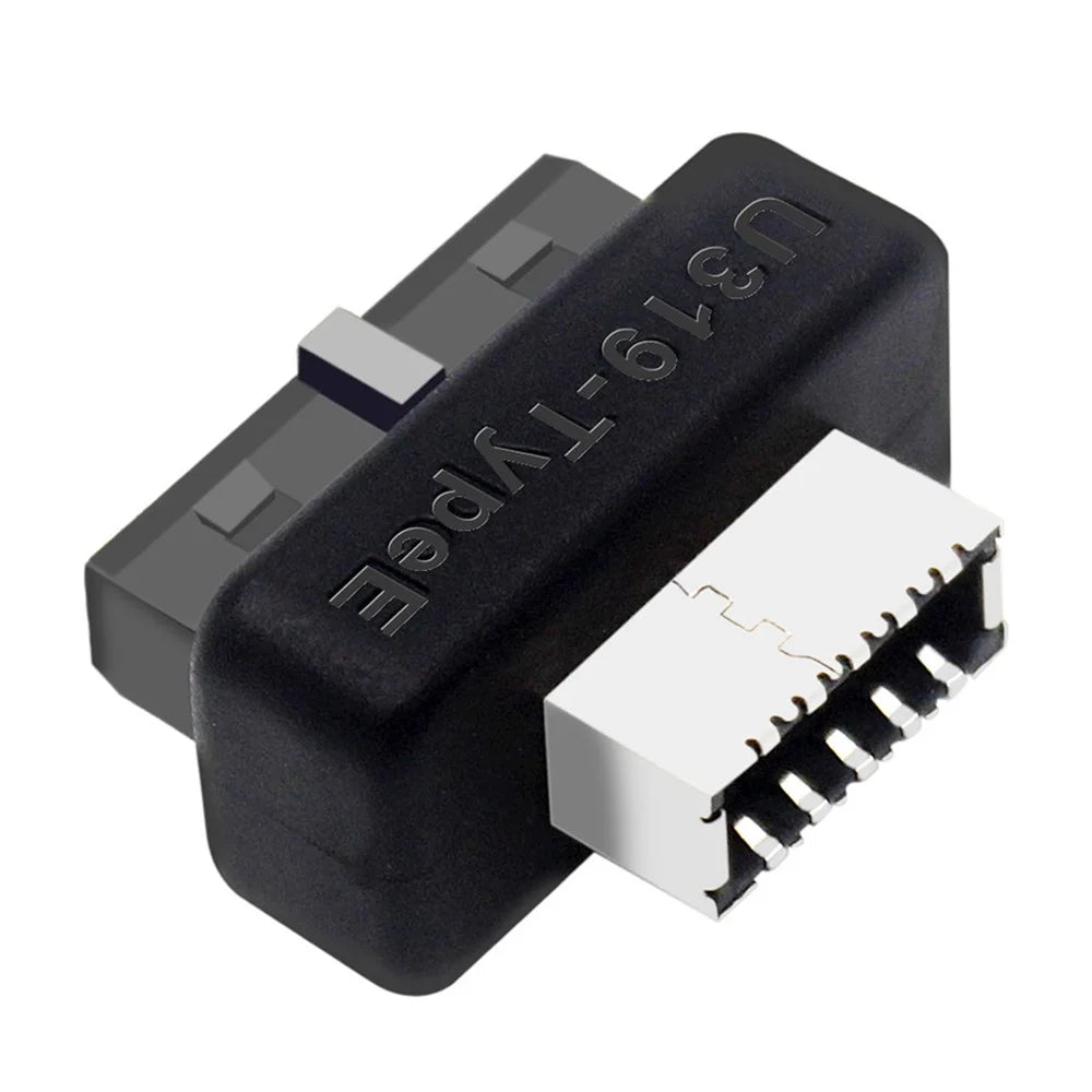 UC-069 Overmold USB 3.1 Front Panel Socket Key-A Type-E to USB 3.0 20Pin Header Male Extension Adapter - 1