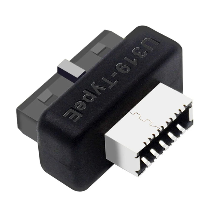 UC-069 Overmold USB 3.1 Front Panel Socket Key-A Type-E to USB 3.0 20Pin Header Male Extension Adapter - 1