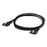 SF-028 0.5m PCI-E Slim Line SAS 4.0 SFF-8654 8i 74Pin Host to SFF-8654 Slim SAS Target Cable - 1