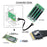 SF-028 0.5m PCI-E Slim Line SAS 4.0 SFF-8654 8i 74Pin Host to SFF-8654 Slim SAS Target Cable - 6