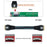 SF-028 0.5m PCI-E Slim Line SAS 4.0 SFF-8654 8i 74Pin Host to SFF-8654 Slim SAS Target Cable - 7