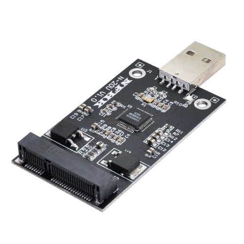 U2-008 Mini PCI-E mSATA to USB 2.0 External SSD PCBA Converter Adapter Card without Case - 1