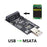 U2-008 Mini PCI-E mSATA to USB 2.0 External SSD PCBA Converter Adapter Card without Case - 5