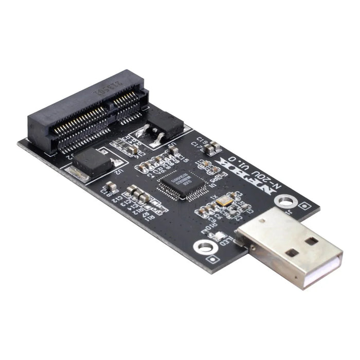 U2-008 Mini PCI-E mSATA to USB 2.0 External SSD PCBA Converter Adapter Card without Case - 6