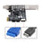 UC-039 Type-E USB 3.1 Front Panel Socket + USB 3.0 20-pin to PCI-E 1X Express Card VL805 Motherboard Adapter - 3