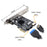UC-039 Type-E USB 3.1 Front Panel Socket + USB 3.0 20-pin to PCI-E 1X Express Card VL805 Motherboard Adapter - 4