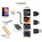 UC-013 3Pcs USB 3.1 Front Panel Header Female Type-E to Male Type-A and Type-C USB-C Motherboard Extension Data Angled Adapter - 4