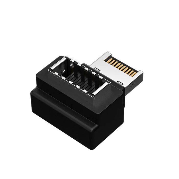 UC-013 3Pcs USB 3.1 Front Panel Header Female Type-E to Male Type-A and Type-C USB-C Motherboard Extension Data Angled Adapter - 6