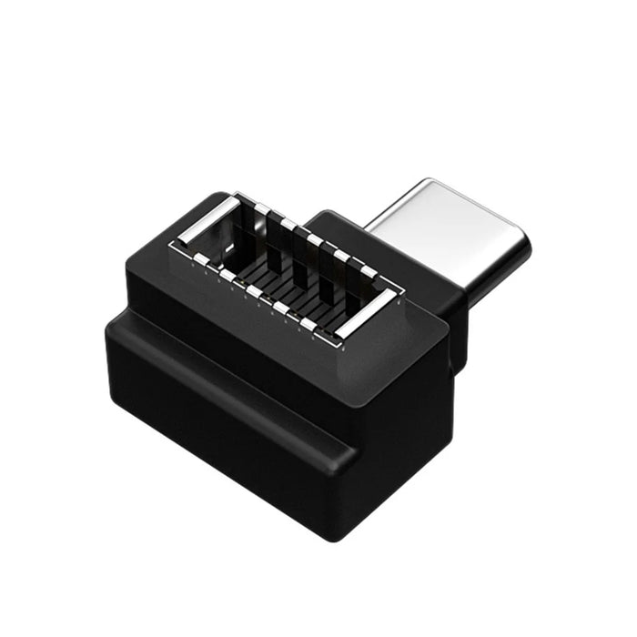 UC-013 3Pcs USB 3.1 Front Panel Header Female Type-E to Male Type-A and Type-C USB-C Motherboard Extension Data Angled Adapter - 7