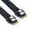 SF-100 50cm PCI-E Slim Line SAS 4.0 SFF-8654 4i 38pin Host to SFF-8654 Slim SAS Target Cable - 1