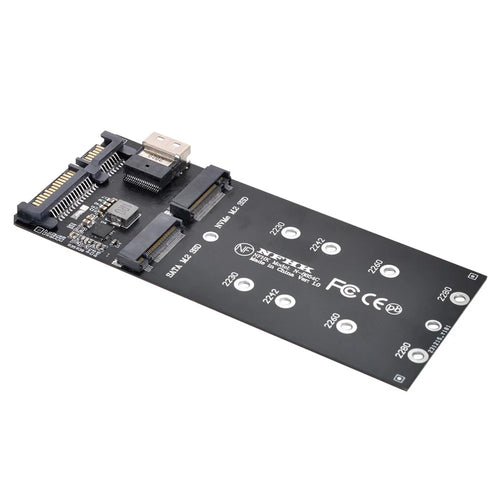 SF-016 SATA Adapter SFF-8654 to U2 Kit NGFF M-Key to Slimline SAS NVME PCIe SSD SATA Adapter for Mainboard - 1