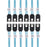 SF-018-0.5M Internal 6 SATA 7pin to 6 SATA 7pin Target SSD Hard Disk 6Gbps Data Server Raid Cable 0.5m - 1