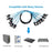 SF-018-0.5M Internal 6 SATA 7pin to 6 SATA 7pin Target SSD Hard Disk 6Gbps Data Server Raid Cable 0.5m - 4