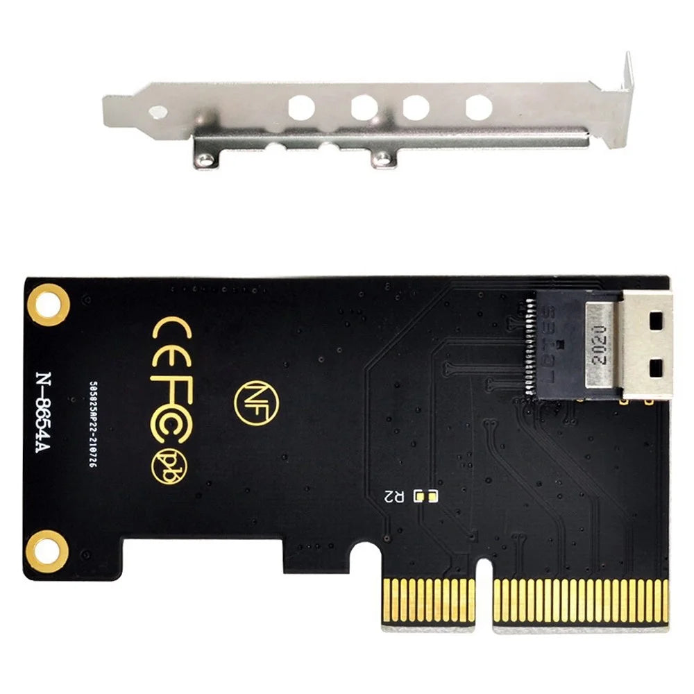 SF-025 PCI-E 4X to U.2 U2 Kit SFF-8639 to SFF-8654 Slimline SAS NVME PCIe SSD Adapter for Mainboard - 1