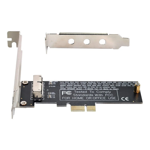 SA-143 PCI Express PCI-E 1X to 12+16Pin 2013-2017 Mac Pro Air SSD Convert Card for A1493 A1502 A1465 A1466 Adapter with Standard/Low Bracket - 1