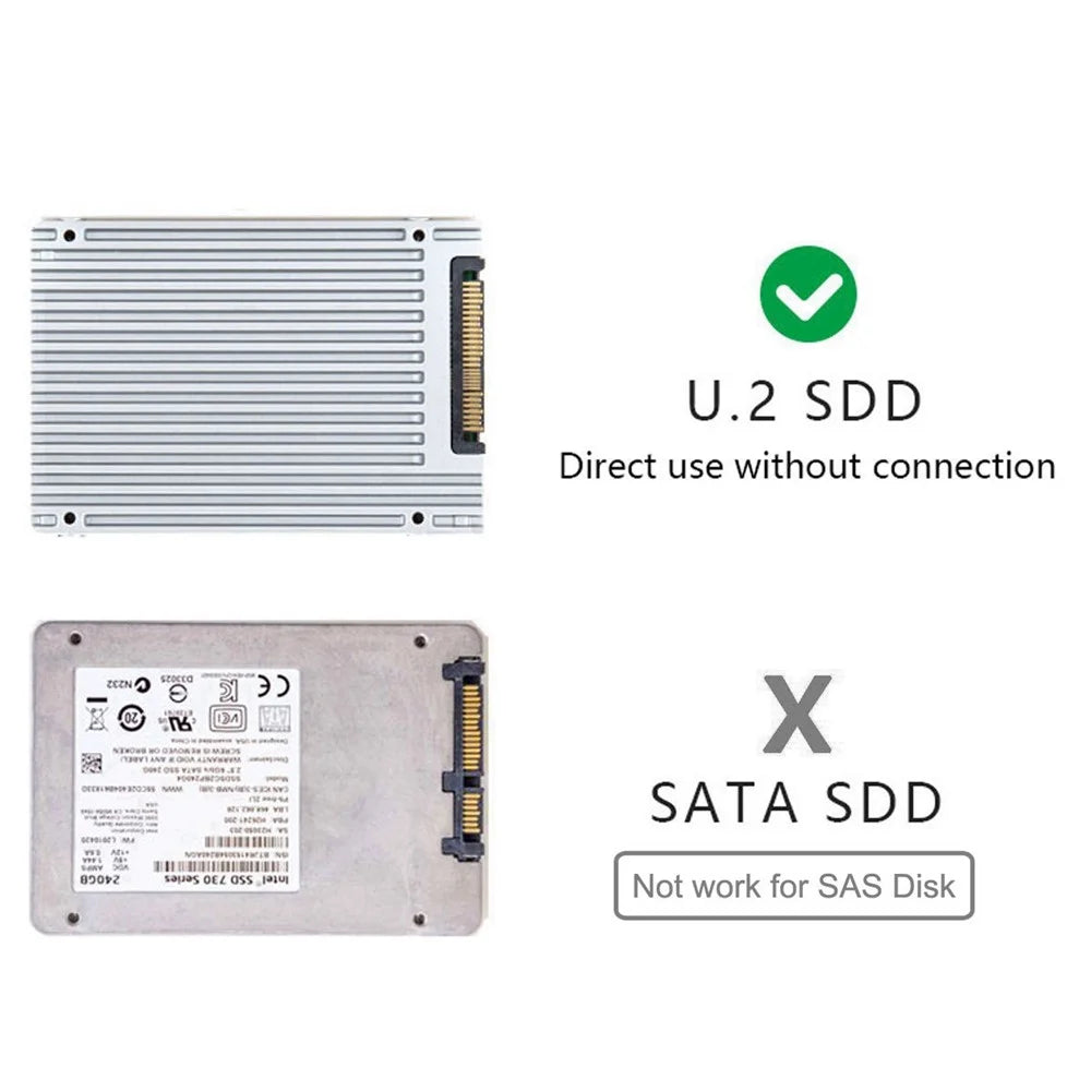 SF-013 NGFF M-Key NVME to U.2 U2 Kit SFF-8639 to SFF-8654 Slimline SAS PCIe SSD Adapter for Mainboard - 4