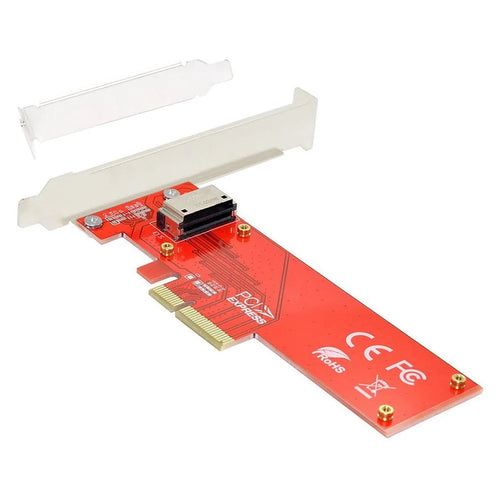 SF-036 PCI-E 4X Host Adapter to NVMe Ruler 1U GEN-Z EDSFF Short SSD E1.S Carrier Adapter with Bracket - 1