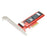 SF-036 PCI-E 4X Host Adapter to NVMe Ruler 1U GEN-Z EDSFF Short SSD E1.S Carrier Adapter with Bracket - 2