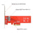 SF-036 PCI-E 4X Host Adapter to NVMe Ruler 1U GEN-Z EDSFF Short SSD E1.S Carrier Adapter with Bracket - 4