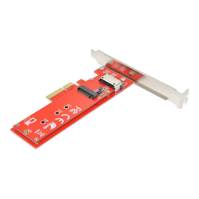 SF-036 PCI-E 4X Host Adapter to NVMe Ruler 1U GEN-Z EDSFF Short SSD E1.S Carrier Adapter with Bracket - 7