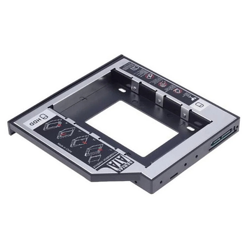 2.5" SSD Caddy Adapter SATA 3.0 Interface Hard Drive Holder Aluminum HDD Caddy 12.7mm / 9.5mm Hard Drive Mounting Bracket for Laptops, Computers - 9.5mm - 2