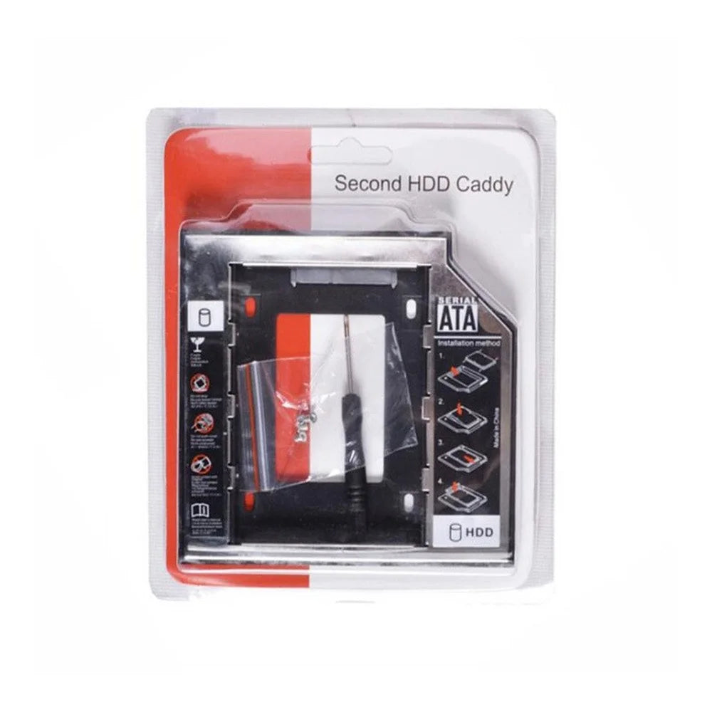 2.5" SSD Caddy Adapter SATA 3.0 Interface Hard Drive Holder Aluminum HDD Caddy 12.7mm / 9.5mm Hard Drive Mounting Bracket for Laptops, Computers - 9.5mm - 5