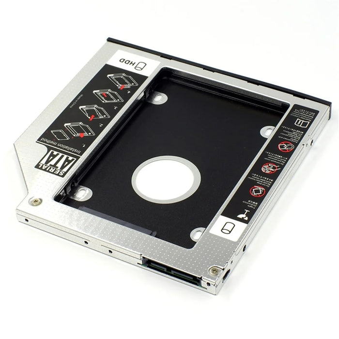 2.5 Inch Notebook Computer Internal SSD Hard Disk Drive Mounting Bracket Holder (All Aluminum Alloy) - 9mm - 4