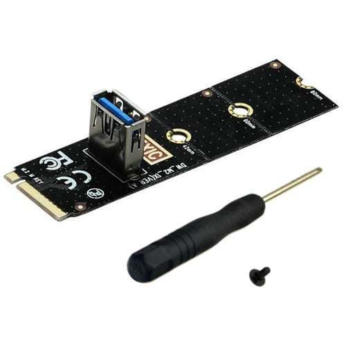 NGFF M.2 to USB3.0 Converter Adapter Graphic Card Extender PCI-E 1x to 16x Transfer Card Mining Riser Card - 1