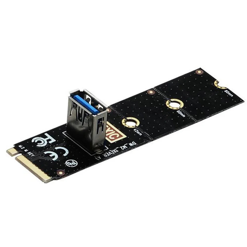 NGFF M.2 to USB3.0 Converter Adapter Graphic Card Extender PCI-E 1x to 16x Transfer Card Mining Riser Card - 7