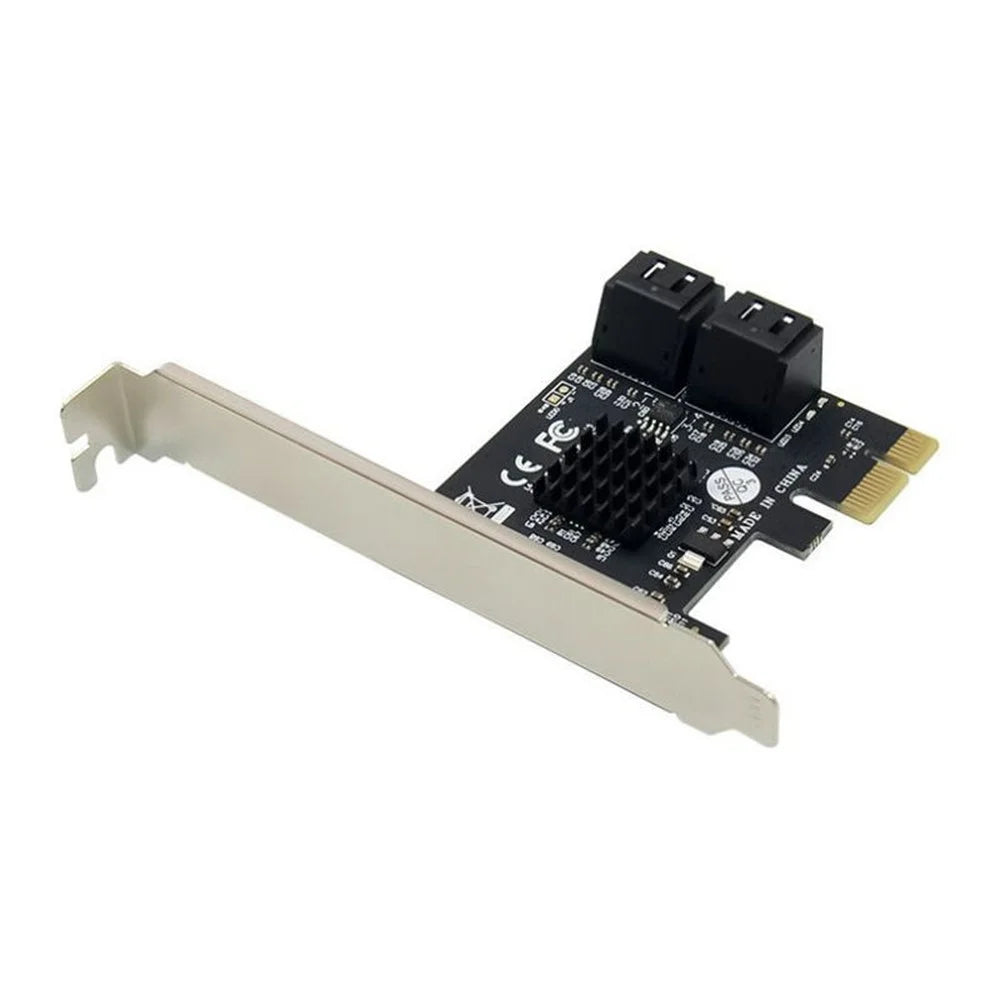 SATA PCIe Card Adapter 4 Ports SATA III to PCI Express 3.0 X1 Controller Expansion Card for HDD - 5