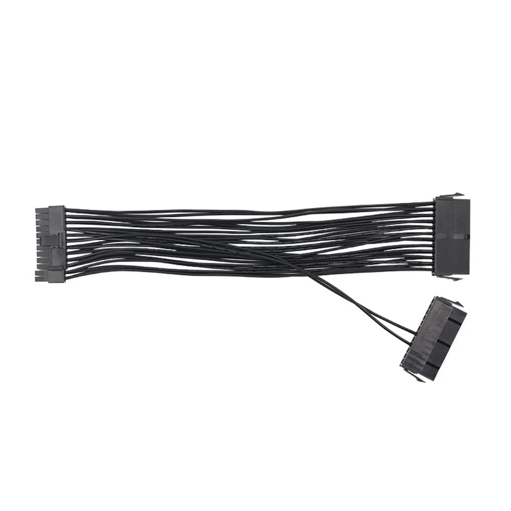 24Pin Power Supply Synchronizer Male to Female ATX Mining 24 Pin Dual PSU Extension Cable - 2