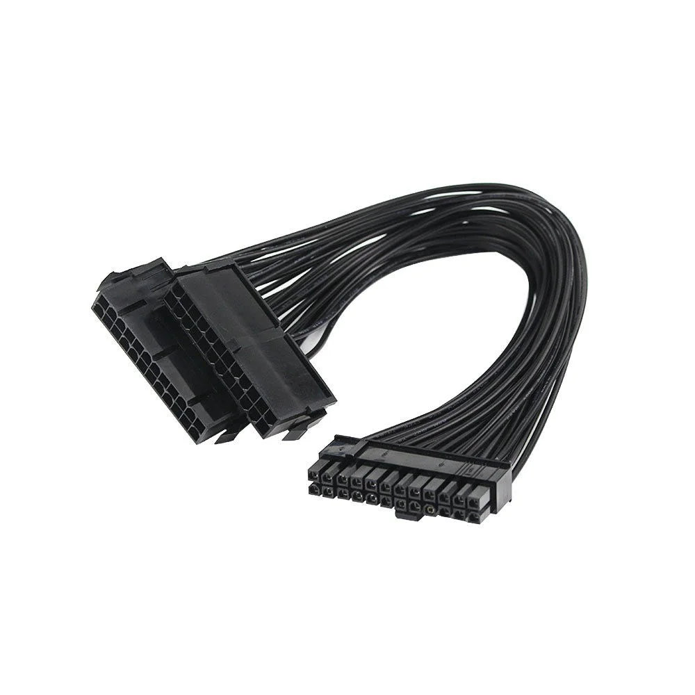 24Pin Power Supply Synchronizer Male to Female ATX Mining 24 Pin Dual PSU Extension Cable - 3