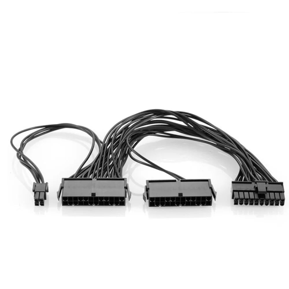 24Pin Power Supply Synchronizer Male to Female ATX Mining 24 Pin Dual PSU Extension Cable - 6
