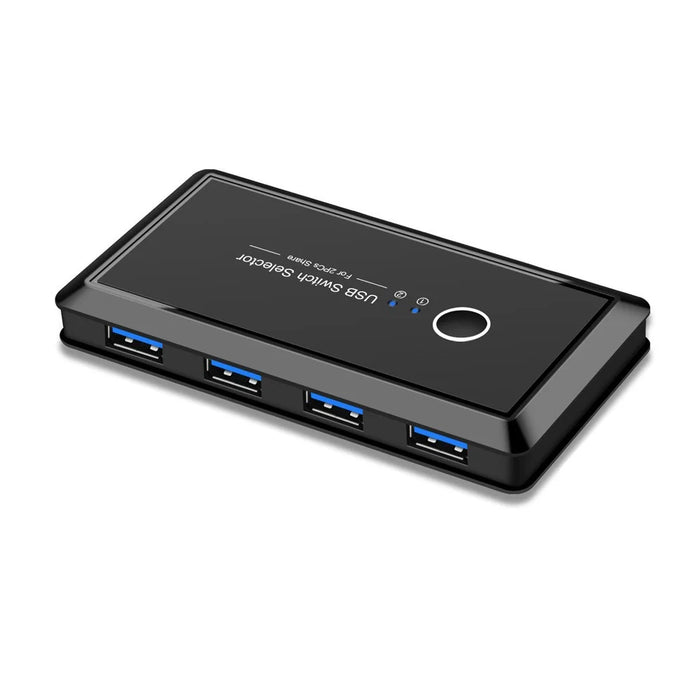 USB 3.0 Switcher Selector 2 Computers Sharing 4 USB Devices Suitable for Mouse Keyboard Printer USB Flash Drive Compatible with Mac OS / Windows / Linux - 2
