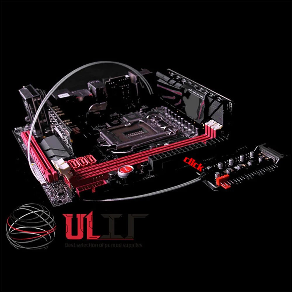 PC 1 to 10 4Pin PWM Cooling Fans HUB SATA Power / Large 4D Port Cooler Splitter Extension Adapter - SATA Powered - 2
