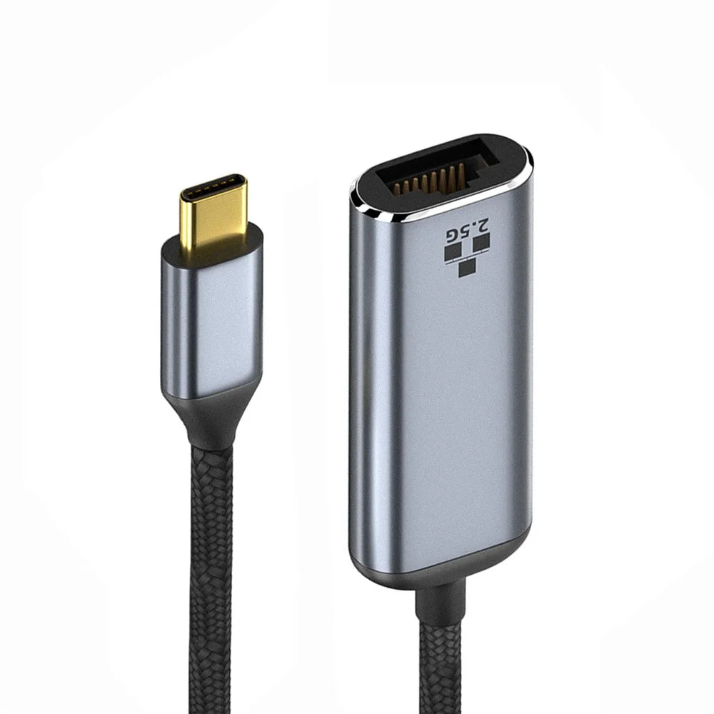 UC-006-GBE USB-C Type-C USB3.1 to 2500Mbps 2.5Gbps GBE Gigabit Ethernet Network LAN Cable Adapter for Laptop - 2