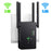 U6 1200m Wireless Router Network Extender Wi-Fi Repeater with External Antenna, WiFi Signal Booster - Black / US Plug - 2
