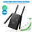 U6 1200m Wireless Router Network Extender Wi-Fi Repeater with External Antenna, WiFi Signal Booster - Black / US Plug - 5