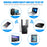 U6 1200m Wireless Router Network Extender Wi-Fi Repeater with External Antenna, WiFi Signal Booster - Black / US Plug - 7