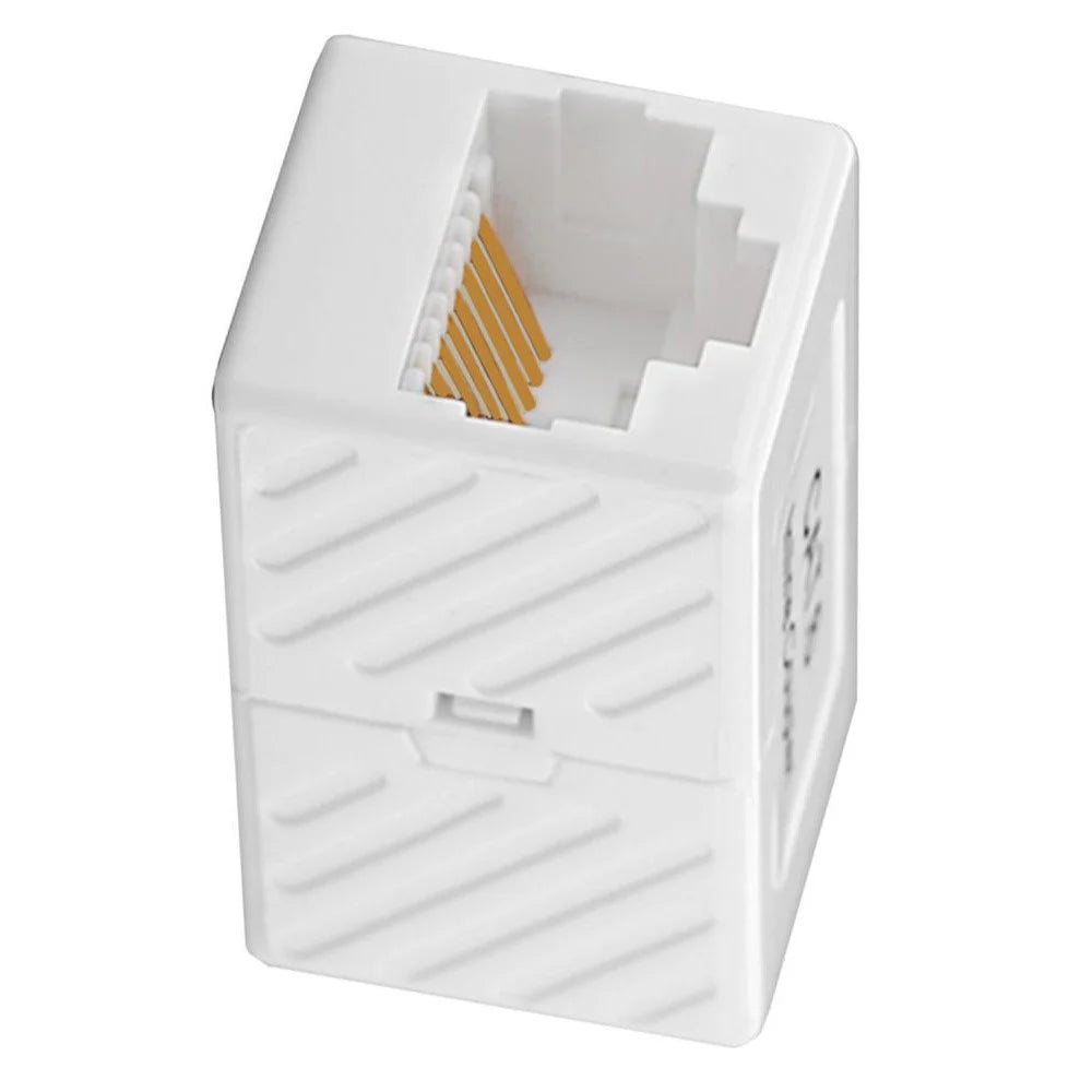 JUNSUNMAY 1Pc RJ45 Female to Female In Line Coupler Cat6 Cat5e Cat5 Ethernet Cable Extender Adapter - 5