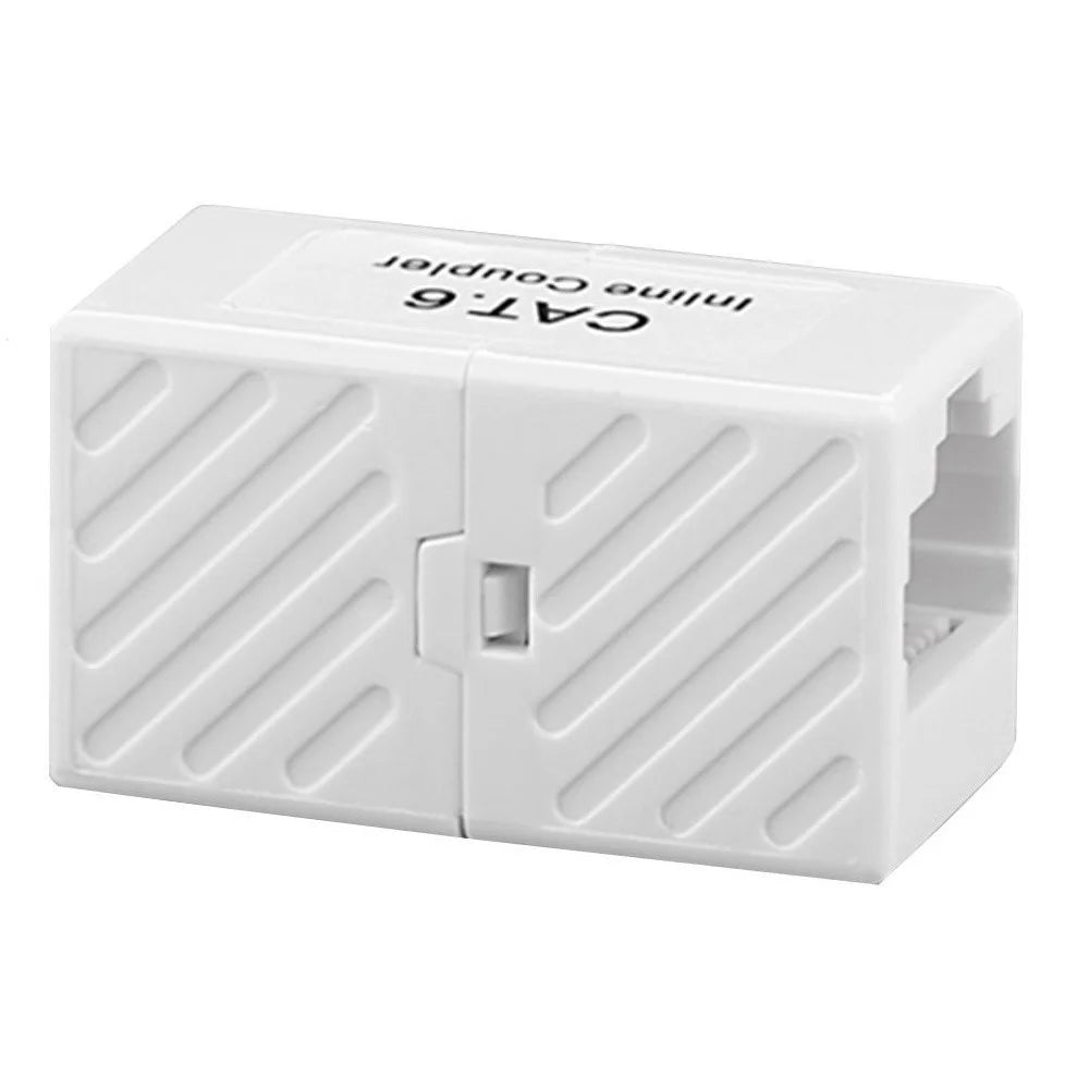JUNSUNMAY 2Pcs Cat6 Cat5e Cat5 Ethernet Cable Extender Adapter RJ45 Female to Female In Line Coupler - 3